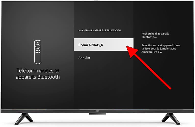Ajouter appareil Bluetooth Fire TV