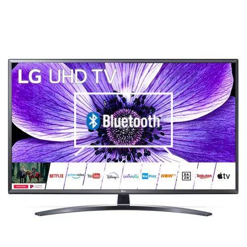 Connect Bluetooth speakers or headphones to LG 43UN74006LB