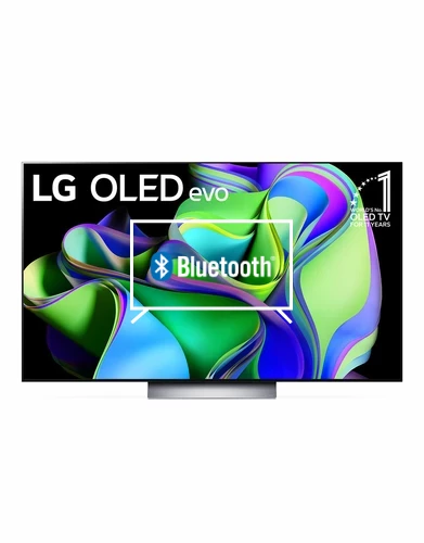 Connect Bluetooth speakers or headphones to LG OLED55C34LA