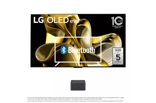 Connect Bluetooth speakers or headphones to LG OLED83M3PUA