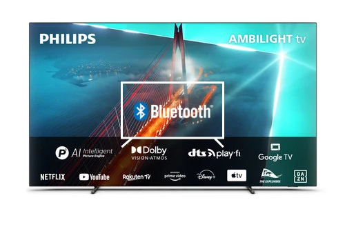 Connect Bluetooth speakers or headphones to Philips OLED 48OLED708 4K Ambilight TV