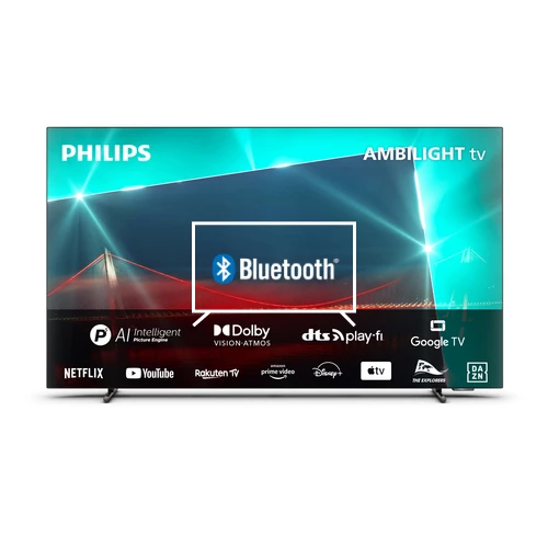 Connect Bluetooth speakers or headphones to Philips OLED 48OLED718 4K Ambilight TV