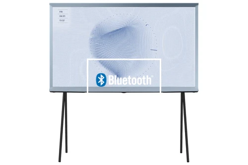 Connectez le haut-parleur Bluetooth au Samsung 43" The Serif LS01B QLED 4K HDR Smart TV in Cotton Blue (2023)
