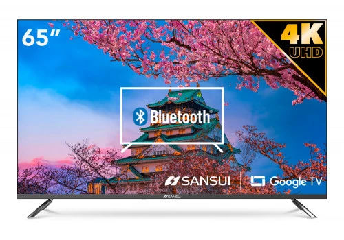 Connect Bluetooth speakers or headphones to Sansui SMX65VAUG
