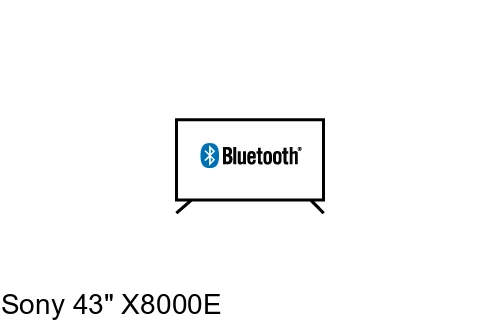 Connectez le haut-parleur Bluetooth au Sony 43" X8000E