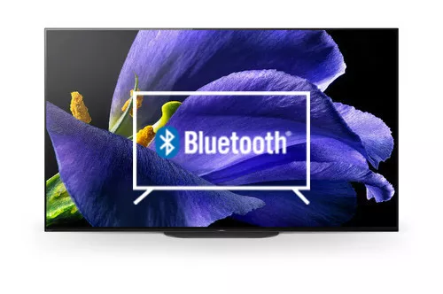 Connect Bluetooth speakers or headphones to Sony KD55AG9 55-inch OLED 4K HDR UHD Smart Android TV™ with voice remote