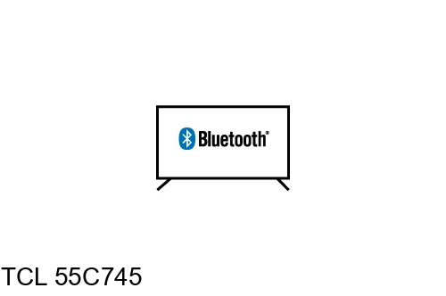 Connect Bluetooth speakers or headphones to TCL 55C745