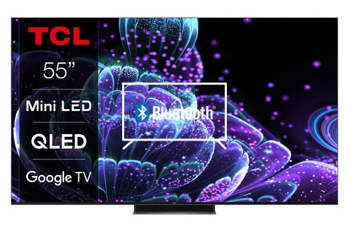 Connect Bluetooth speakers or headphones to TCL 55C835 4K Mini LED QLED Google TV
