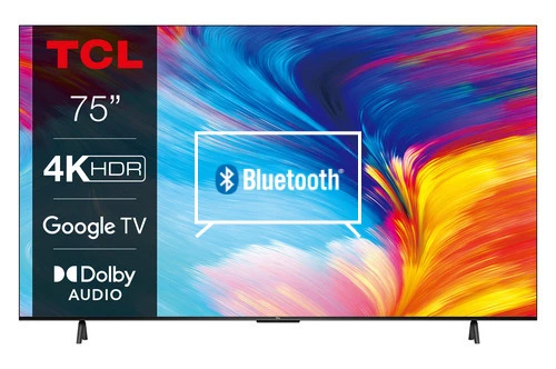 Connect Bluetooth speakers or headphones to TCL 75P635 4K LED Google TV