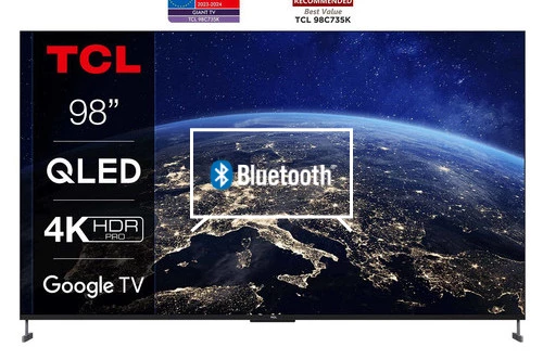 Connect Bluetooth speakers or headphones to TCL 98C735K