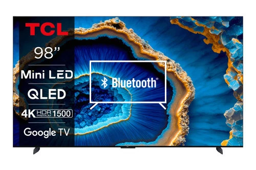 Connect Bluetooth speakers or headphones to TCL 98C809