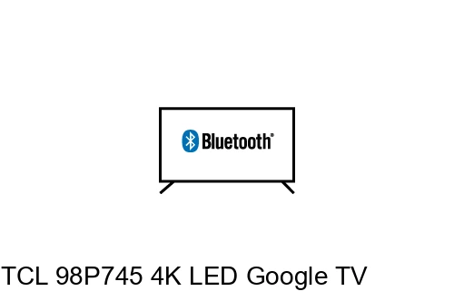 Connect Bluetooth speakers or headphones to TCL 98P745 4K LED Google TV