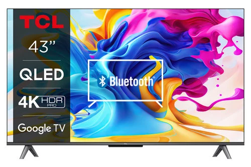 Connect Bluetooth speakers or headphones to TCL TCL Serie C64 4K QLED 43" 43C645 Dolby Vision/Atmos Google TV 2023