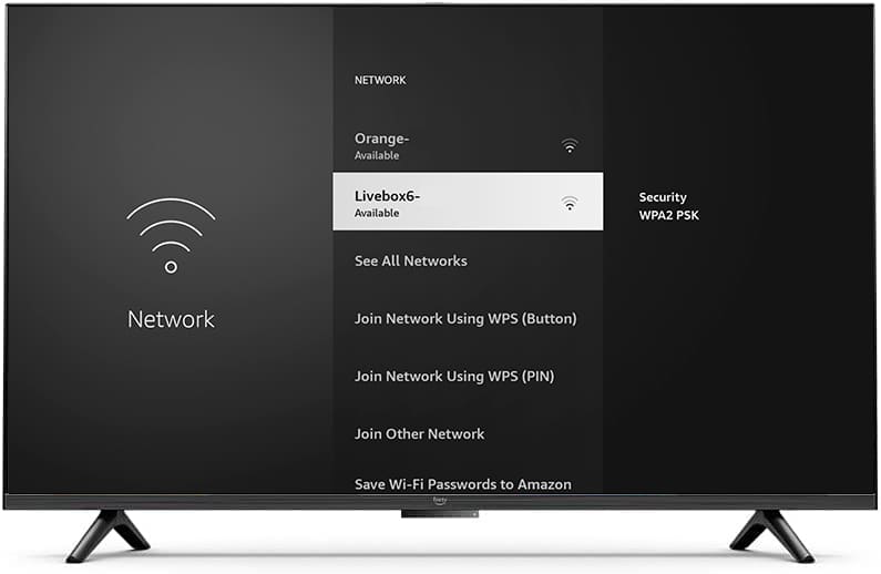 Available networks Fire TV