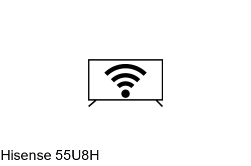 Connect to the internet Hisense 55U8H