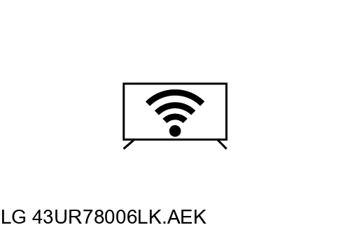 Connect to the internet LG 43UR78006LK.AEK