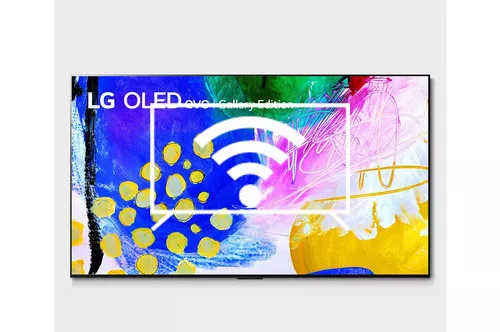 Connect to the internet LG G2 77 inch evo Gallery Edition OLED TV