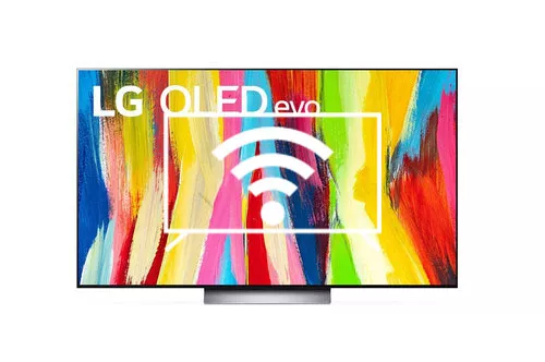 Connect to the internet LG OLED77C27LA