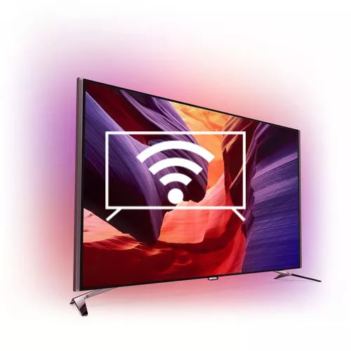 Connect to the Internet Philips 4K UHD Razor Slim TV powered by Android™ 55PUS8601/12