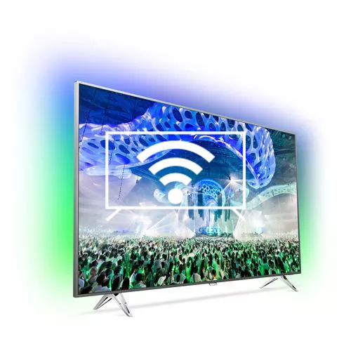 Connect to the Internet Philips 4K Ultra Slim TV powered by Android TV™ 65PUS7601/12