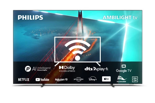 Connect to the Internet Philips OLED 48OLED708 4K Ambilight TV