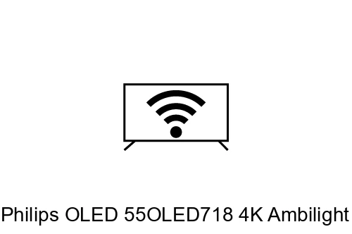 Connect to the internet Philips OLED 55OLED718 4K Ambilight TV