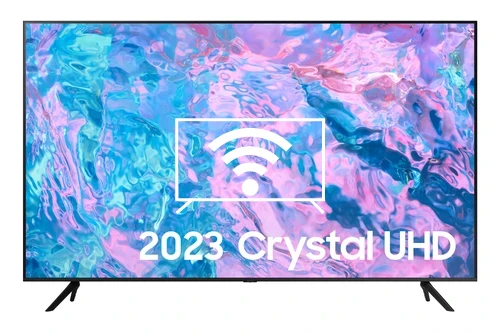 Connect to the internet Samsung 2023 58” CU7100 UHD 4K HDR Smart TV