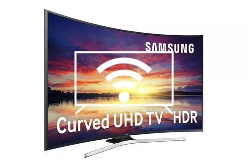 Connect to the internet Samsung 40" KU6100 6 Series Curved UHD HDR Ready Smart TV
