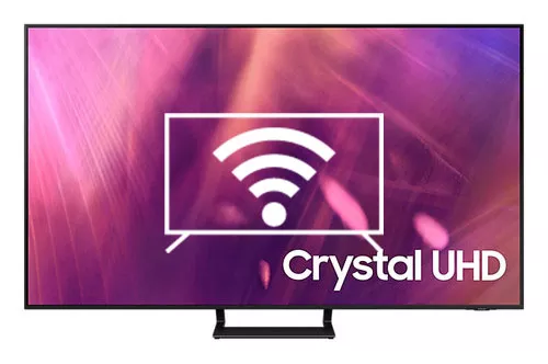 Connect to the internet Samsung 65" Crystal UHD TV AU9070