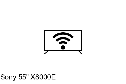 Connect to the internet Sony 55" X8000E