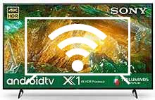 Connect to the internet Sony KD-75X8000H