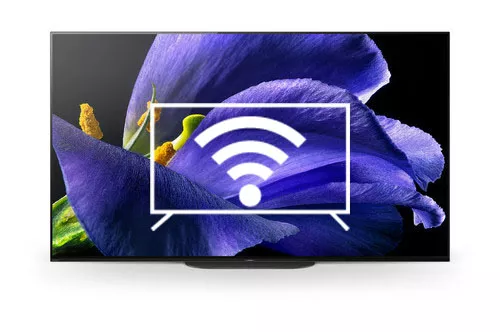 Connecter à Internet Sony KD55AG9 55-inch OLED 4K HDR UHD Smart Android TV™ with voice remote