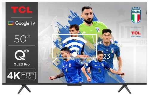 Connecter à Internet TCL TCL Serie C6 Smart TV QLED 4K 50" 50C655, Dolby Vision, Dolby Atmos, Google TV