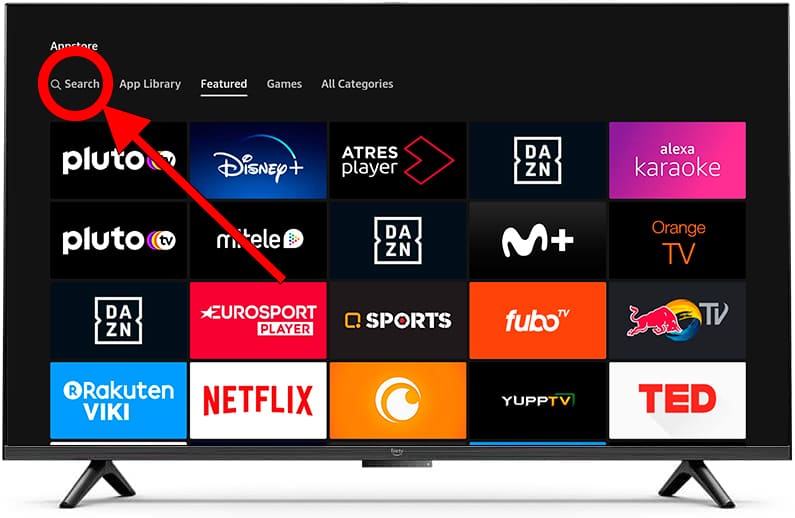 Search form Fire TV