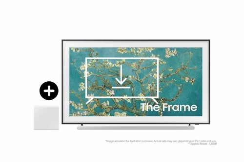 Instalar aplicaciones en Samsung 2023 75” The Frame QLED 4K HDR Smart TV with S801B Lifestyle Ultra Slim Soundbar