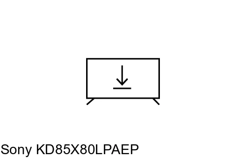Install apps on Sony KD85X80LPAEP