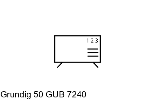 Organize channels in Grundig 50 GUB 7240