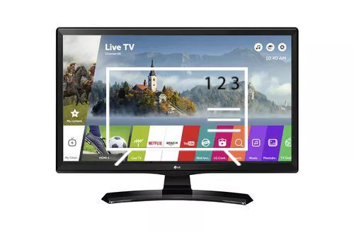 Organize channels in LG 24MT49S
