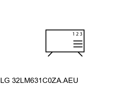 Cómo ordenar canales en LG 32LM631C0ZA.AEU