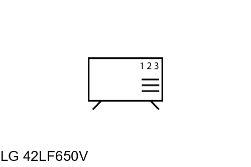 Comment trier les chaînes sur LG 42LF650V
