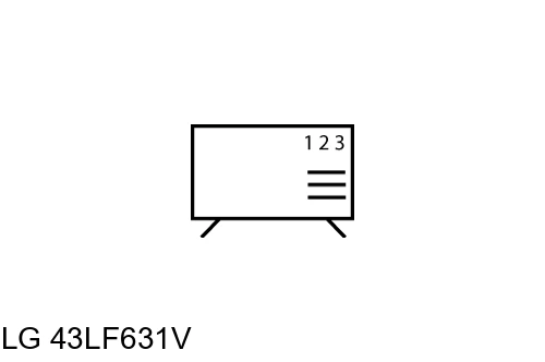 Ordenar canales en LG 43LF631V