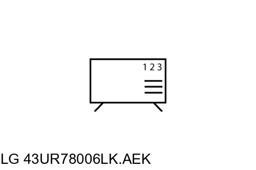 Ordenar canales en LG 43UR78006LK.AEK