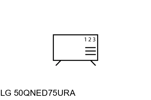 Organize channels in LG 50QNED75URA