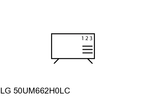 Cómo ordenar canales en LG 50UM662H0LC