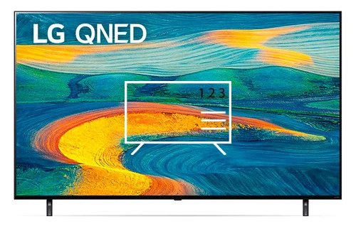 Organize channels in LG 55QNED7S6QA