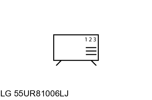 Organize channels in LG 55UR81006LJ