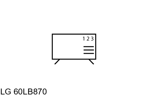 Organize channels in LG 60LB870