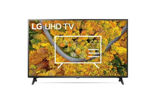 Organize channels in LG 65UP75009