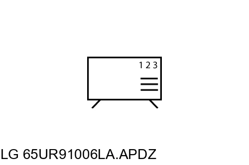 Cómo ordenar canales en LG 65UR91006LA.APDZ