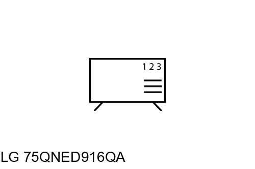 Ordenar canales en LG 75QNED916QA